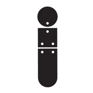 © Block Colour Totems - 2 Pair Set