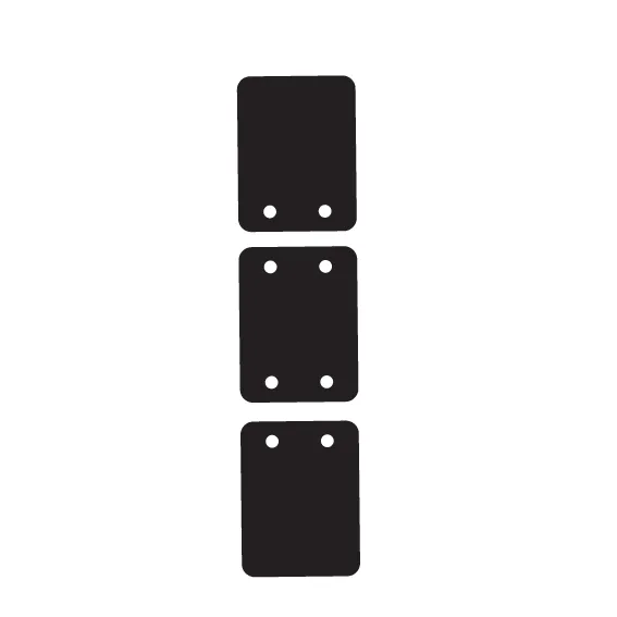 © Block Colour Totems - 2 Pair Set
