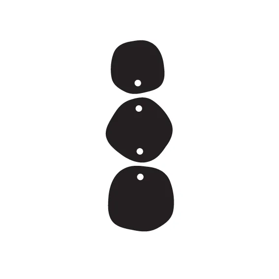 © Block Colour Totems - 2 Pair Set