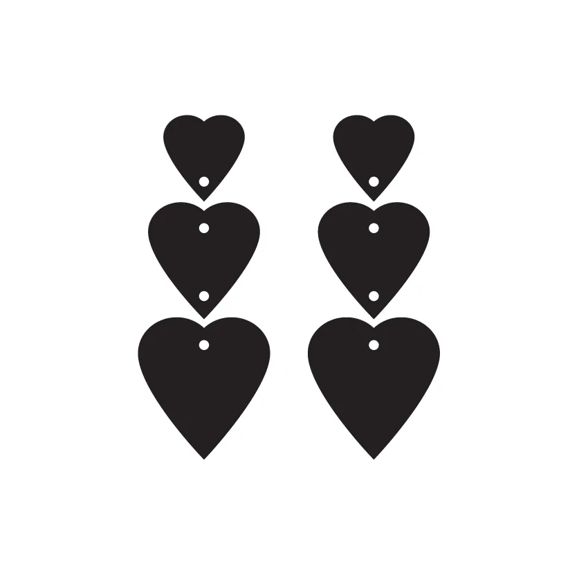 © Block Colour Totems - 2 Pair Set
