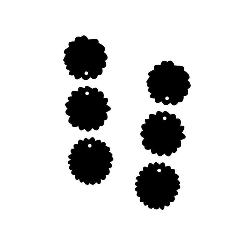 © Block Colour Totems - 2 Pair Set