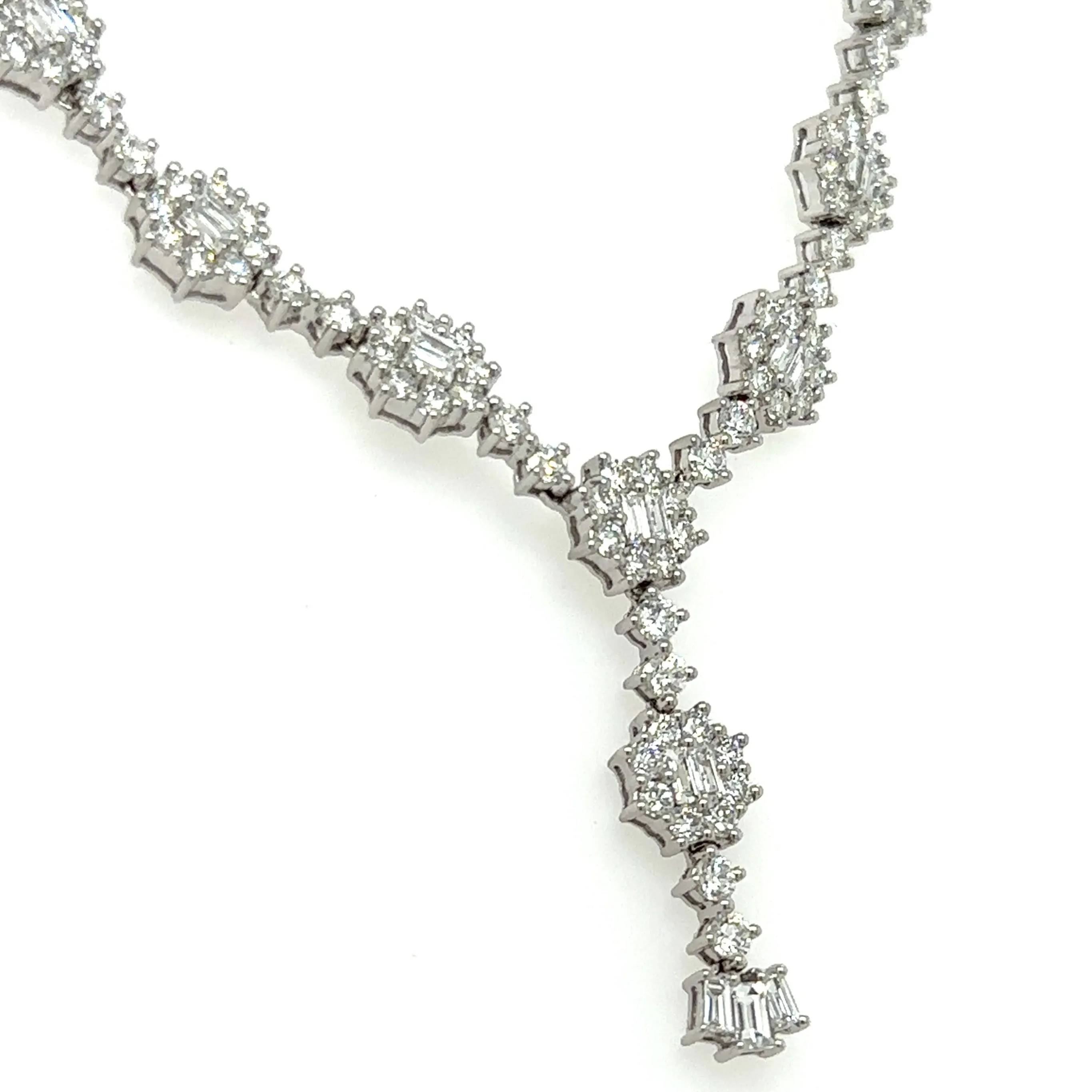 11.81CT TW Diamond Statement Necklace