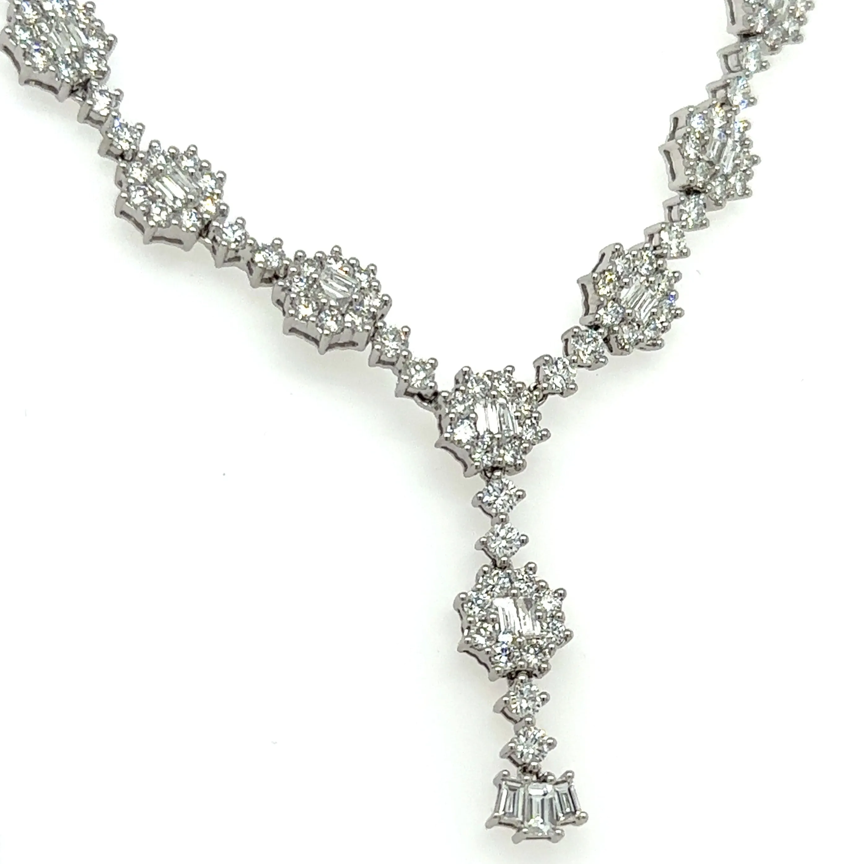11.81CT TW Diamond Statement Necklace