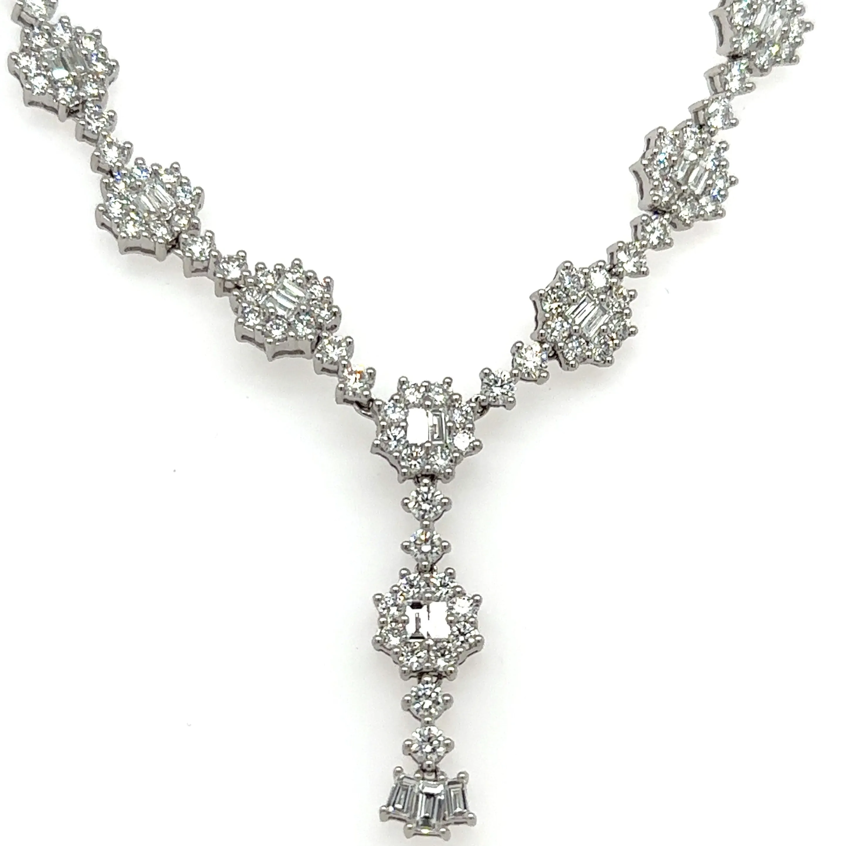 11.81CT TW Diamond Statement Necklace