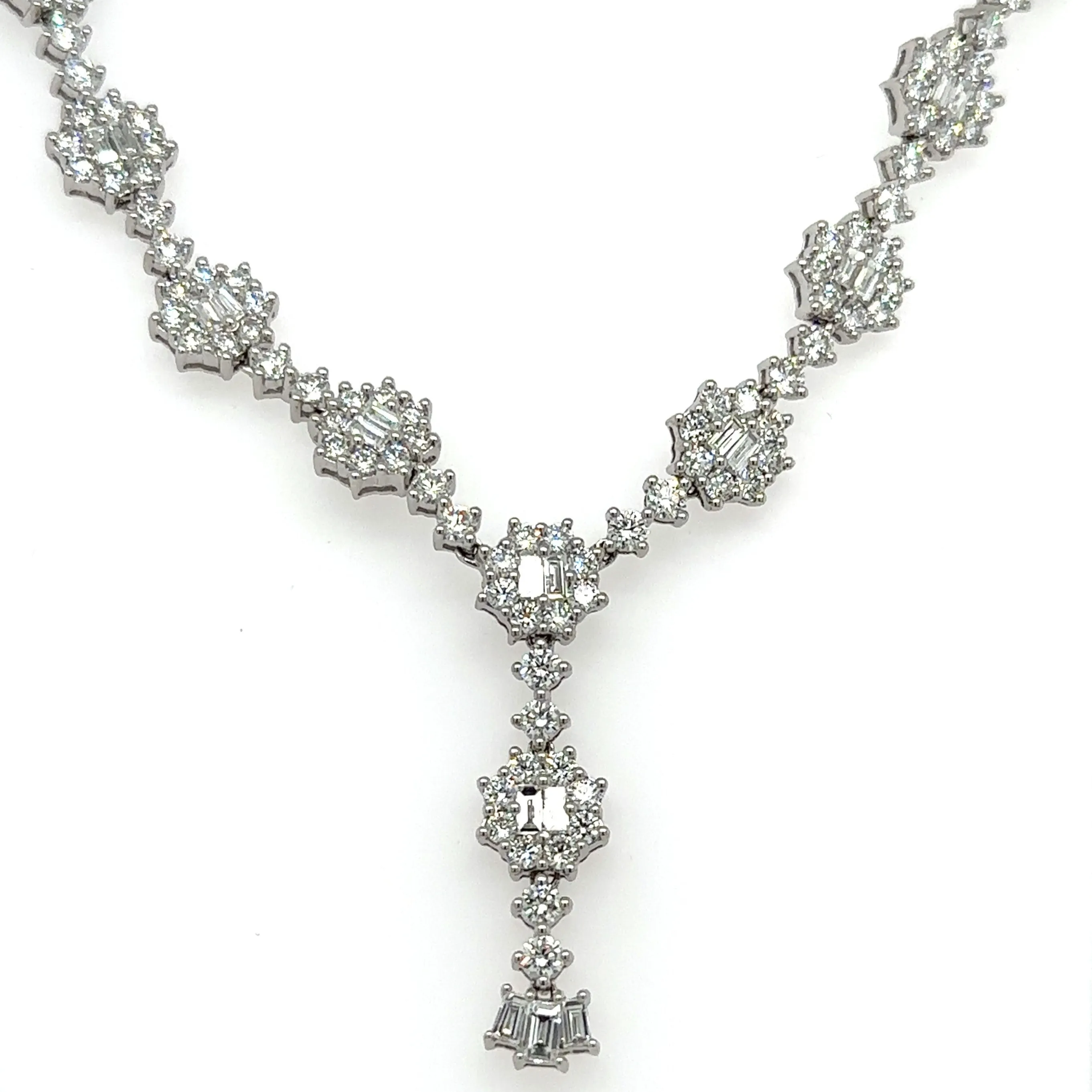 11.81CT TW Diamond Statement Necklace