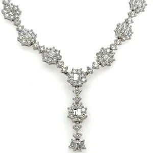 11.81CT TW Diamond Statement Necklace