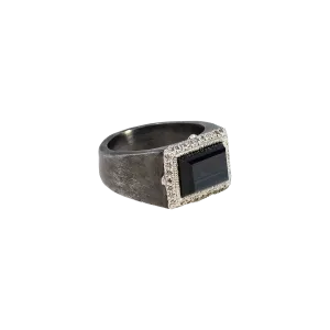 13X9 MM TIGER EYE STATEMENT RING