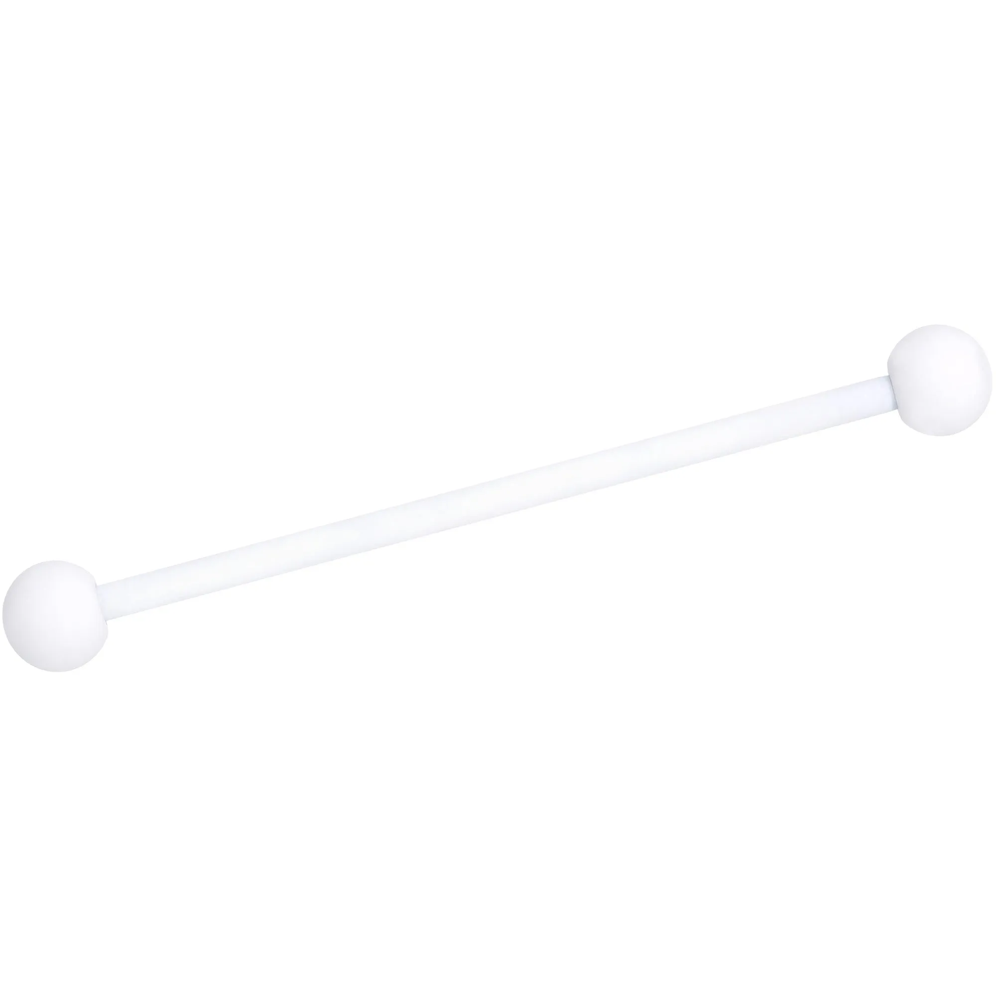 14 Gauge Wonderful White Matte Industrial Barbell 38mm