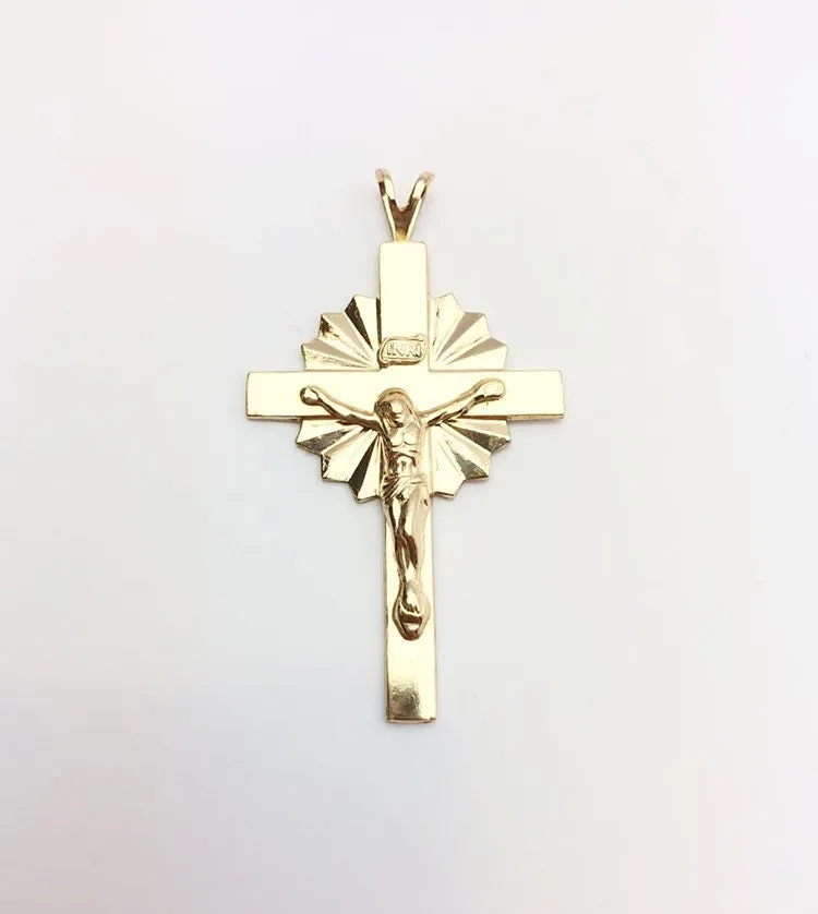 14k Gold Fill Decorated Cross Charm  21.3x30mm (1055/1056/772)