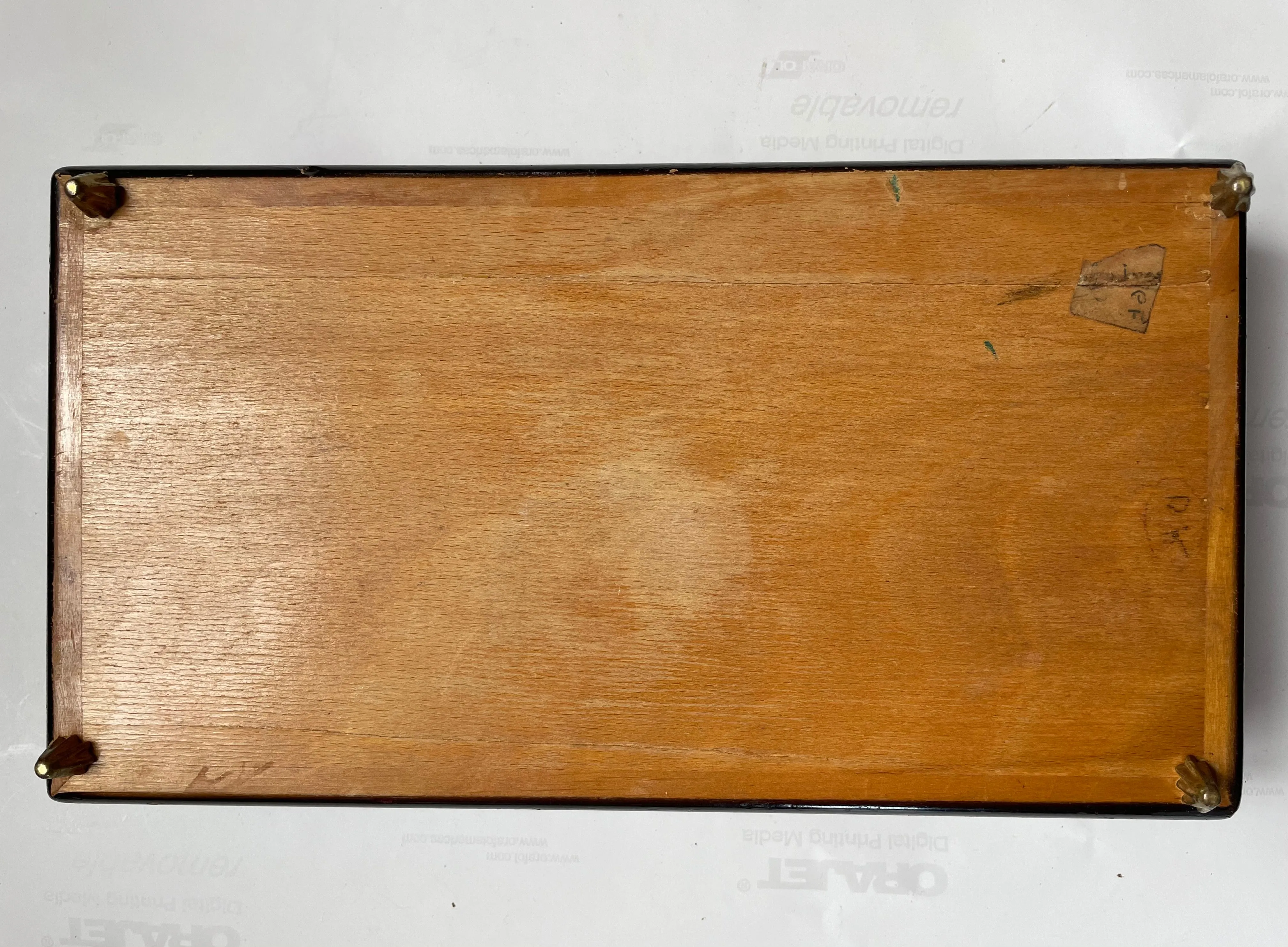 1930s English Hunting Scene Wooden Box