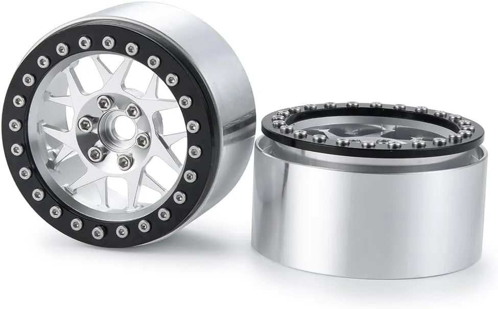 2.2 Inches RC Beadlock Wheels/Rims for 1/10 Scale Rc Crawler Wraith 90018 1Pcs