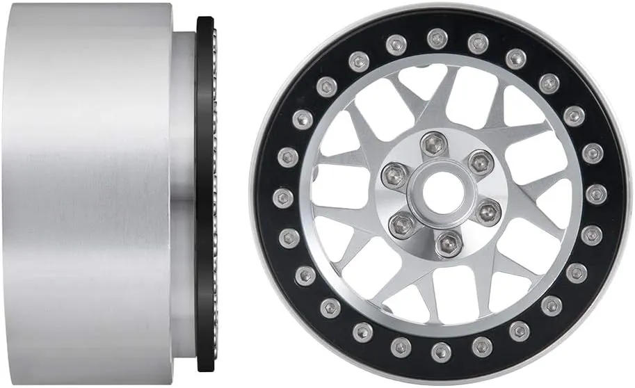 2.2 Inches RC Beadlock Wheels/Rims for 1/10 Scale Rc Crawler Wraith 90018 1Pcs