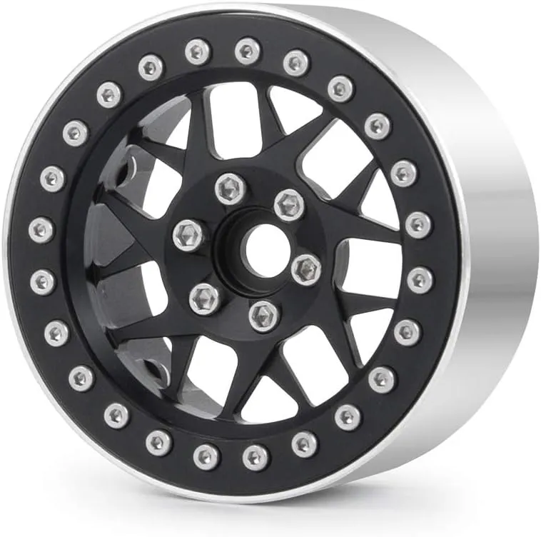 2.2 Inches RC Beadlock Wheels/Rims for 1/10 Scale Rc Crawler Wraith 90018 1Pcs
