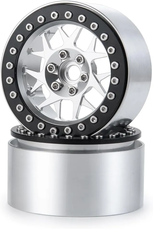 2.2 Inches RC Beadlock Wheels/Rims for 1/10 Scale Rc Crawler Wraith 90018 1Pcs