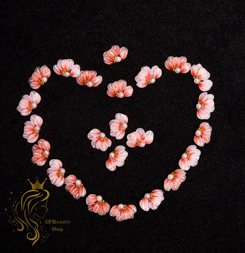 3D beautiful side flowers for nail design, nail art, nail charm