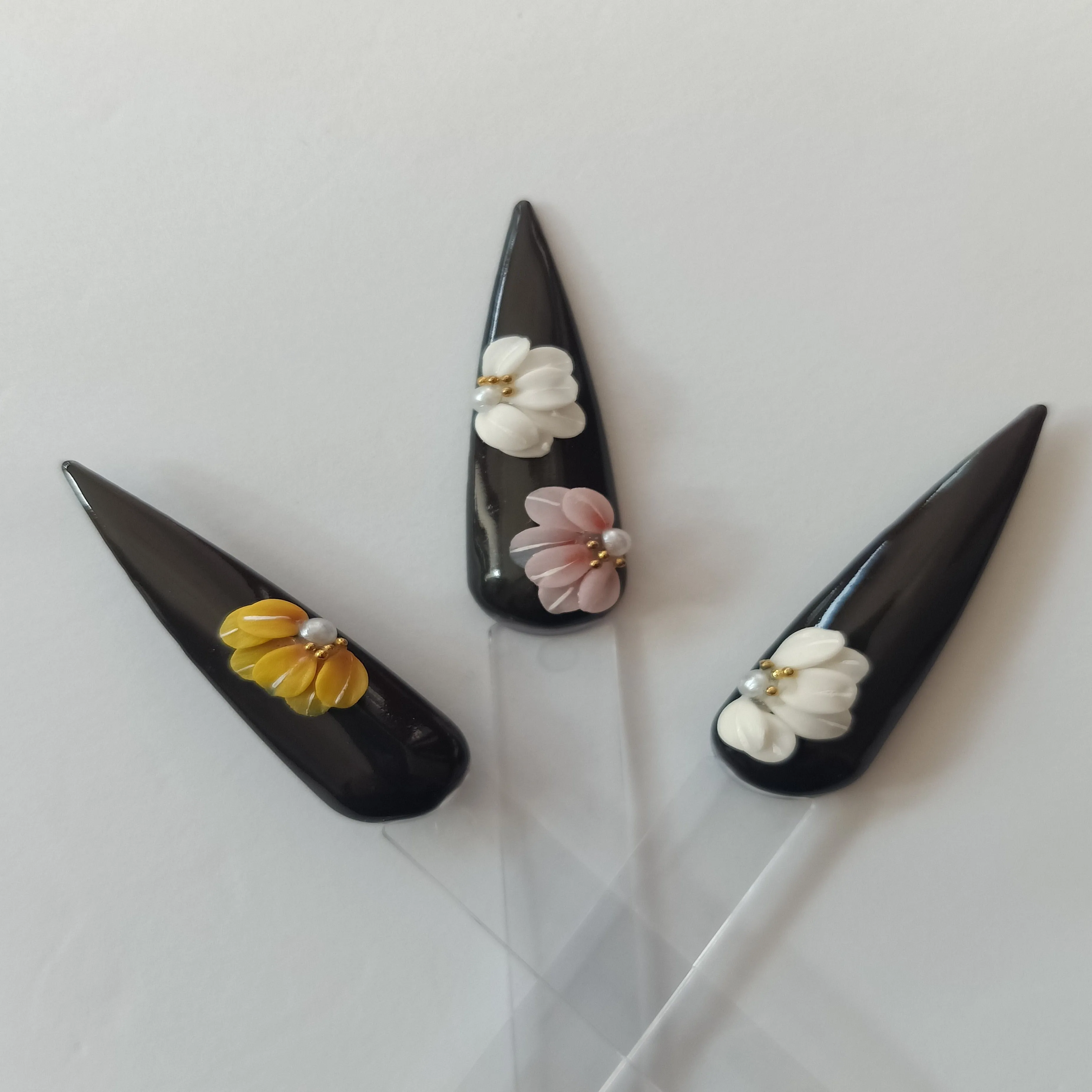 3D beautiful side flowers for nail design, nail art, nail charm