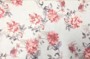 3D Flower Pattern Digital Printing Chiffon Trim Woven Fabric