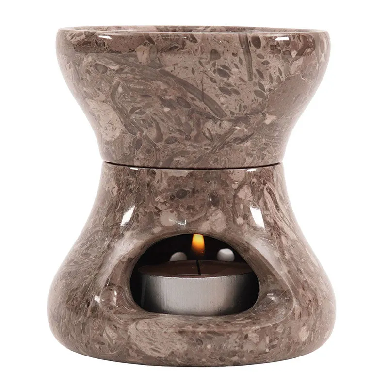 4" Marble Butter Warmer For Melting Chocolate & Seafood For Parties