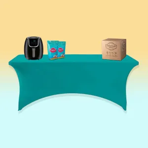 6ft Table Cover - Turquoise | Concession and Carnival Foodservice Supplies Canada