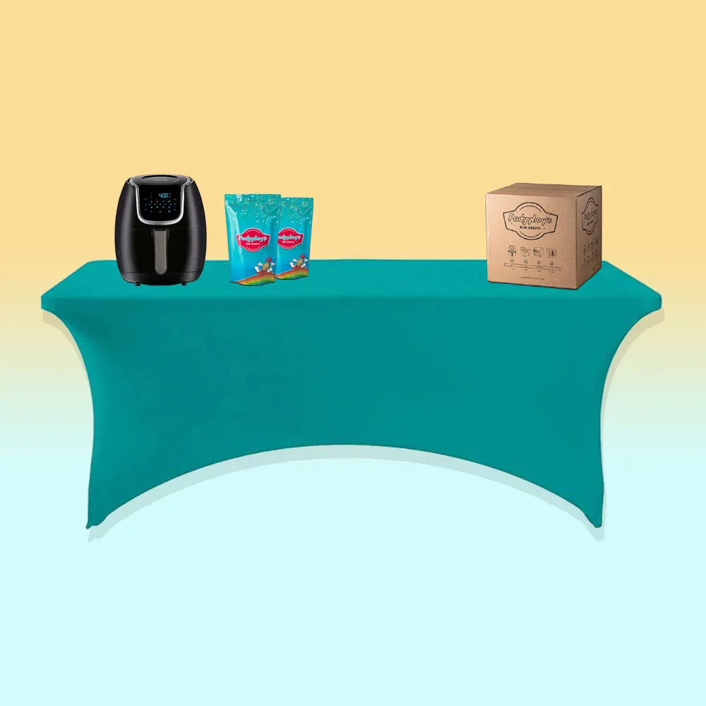 6ft Table Cover - Turquoise | Concession and Carnival Foodservice Supplies Canada