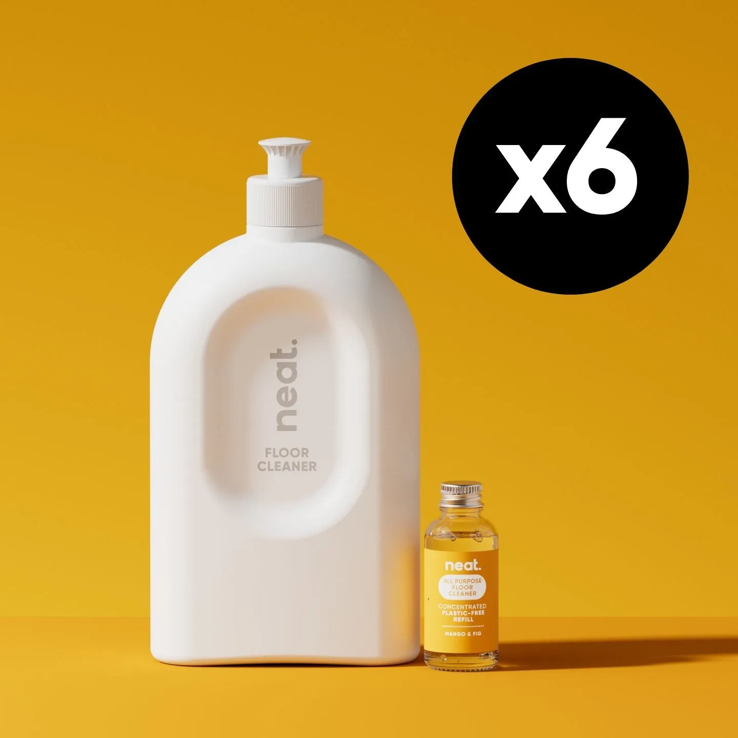 6x neat. Floor Starter Pack - Mango & Fig (1 Case)