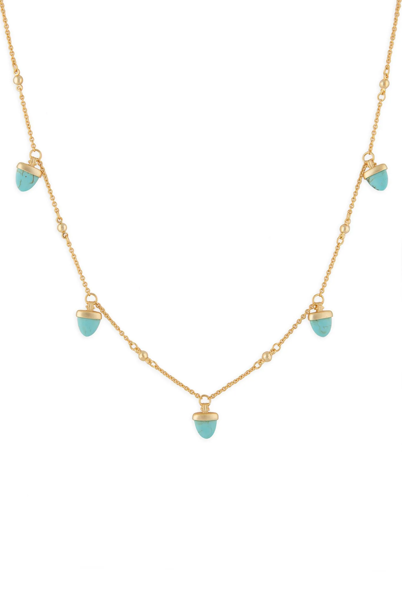 Aegean Multi Drop Necklace, Turquoise