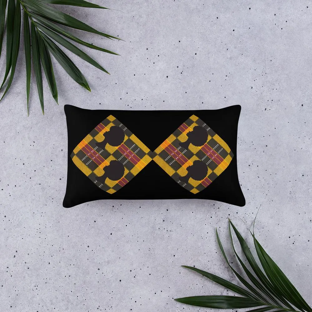 Afro African Print Pillow