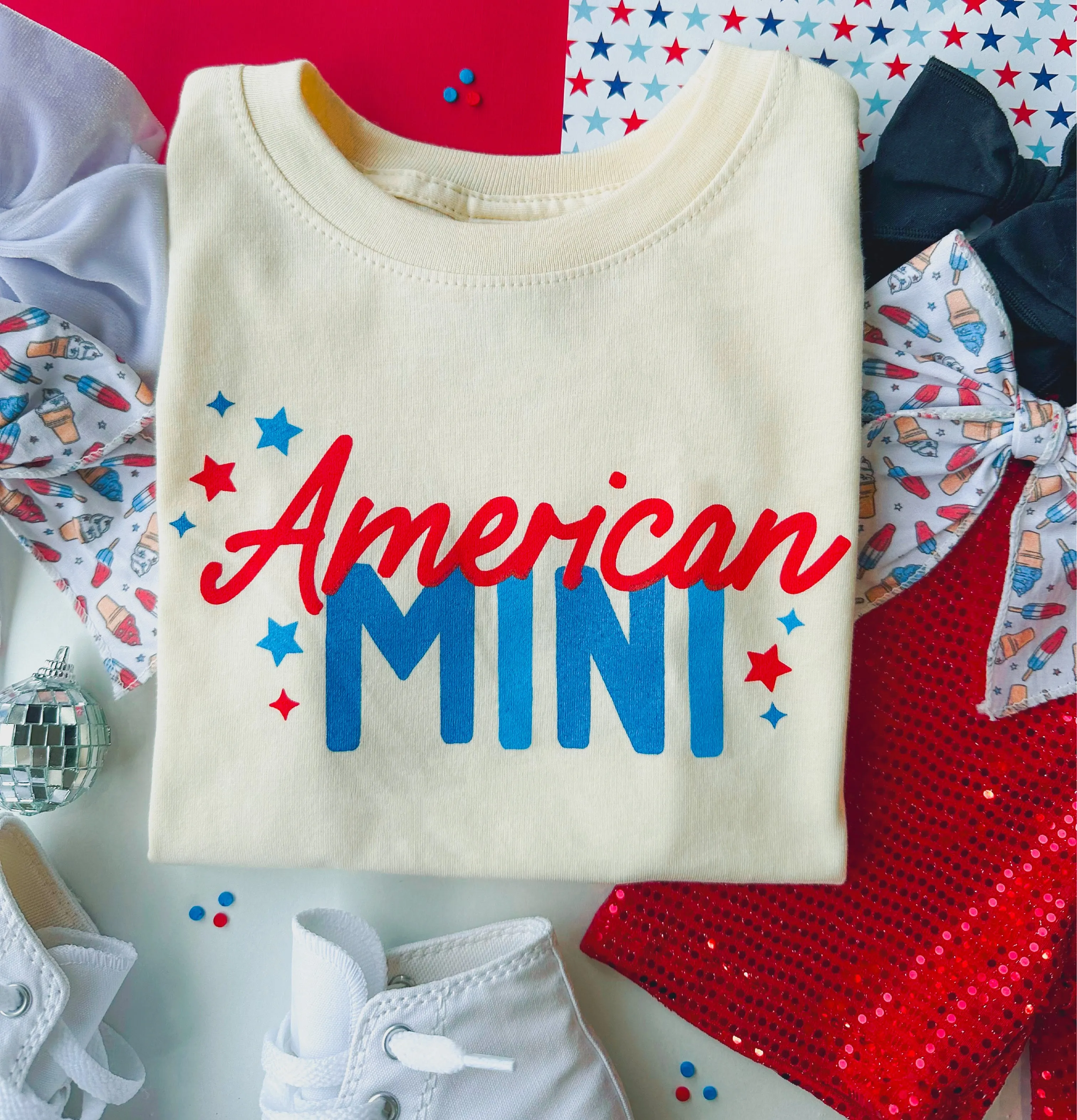 American mini tee