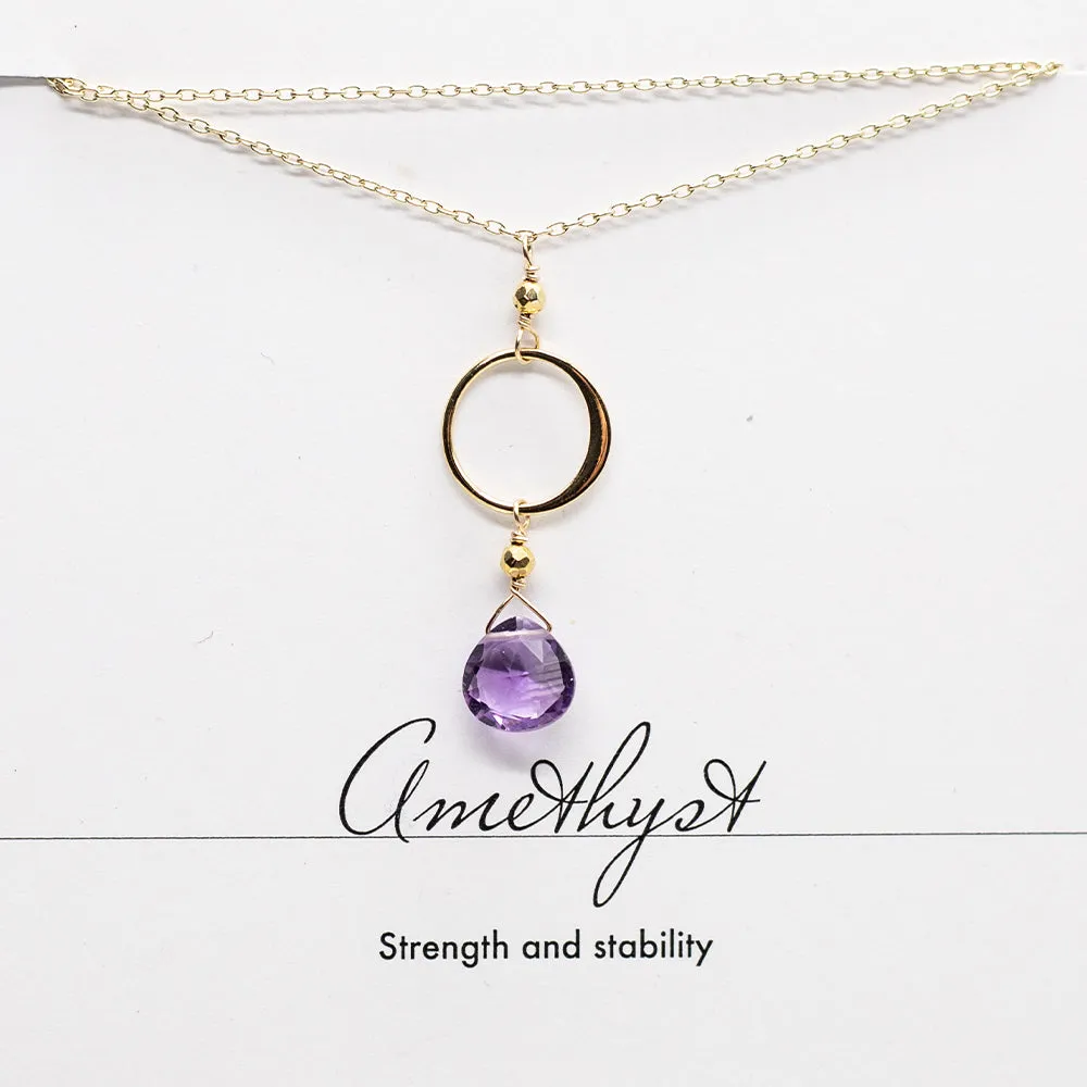 Amethyst Gold Ring Set