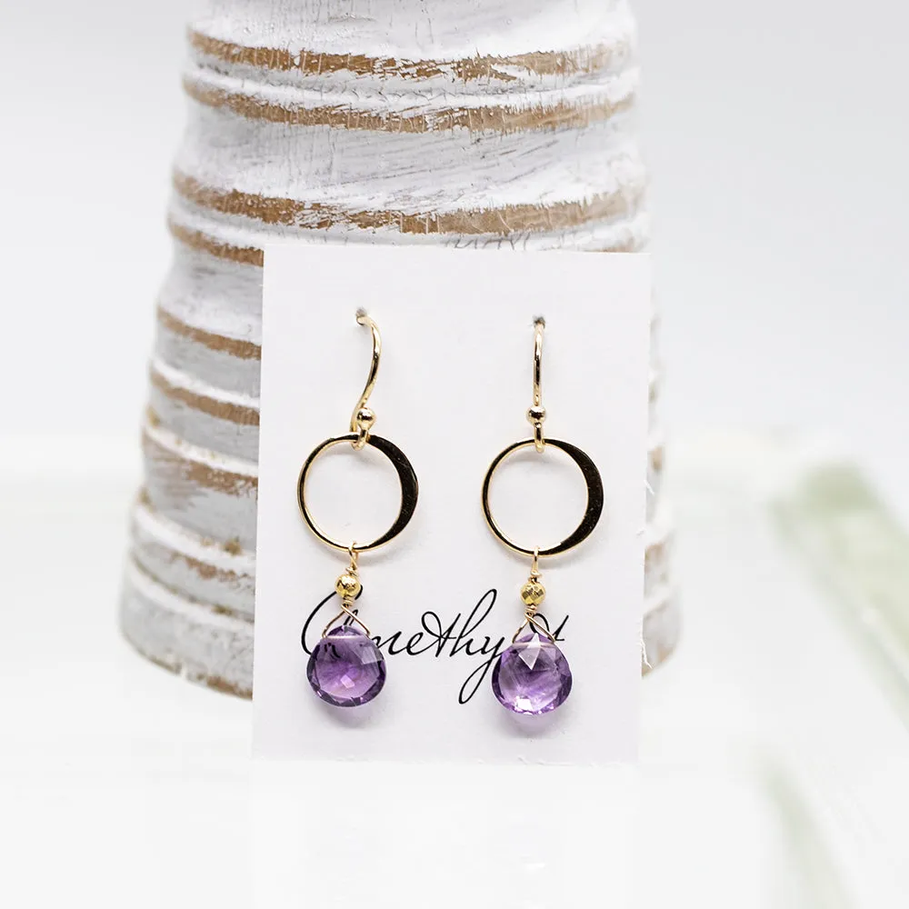 Amethyst Gold Ring Set