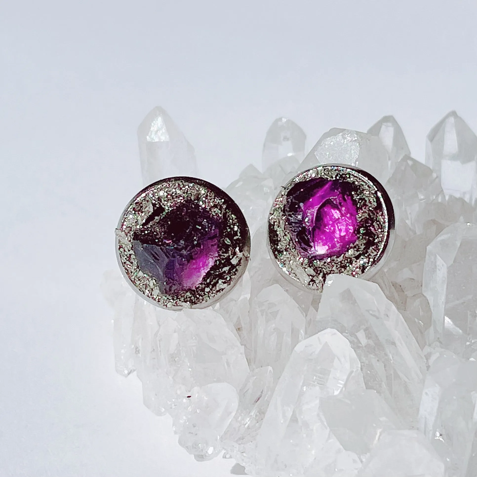 Amethyst Stud Earrings