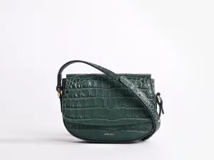 Ana Croc Mini Crossbody, Amazon Green