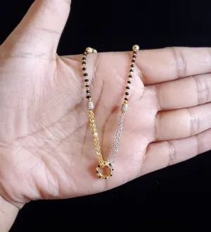 Antique Delicate Mangalsutra With Dual Tone Plating