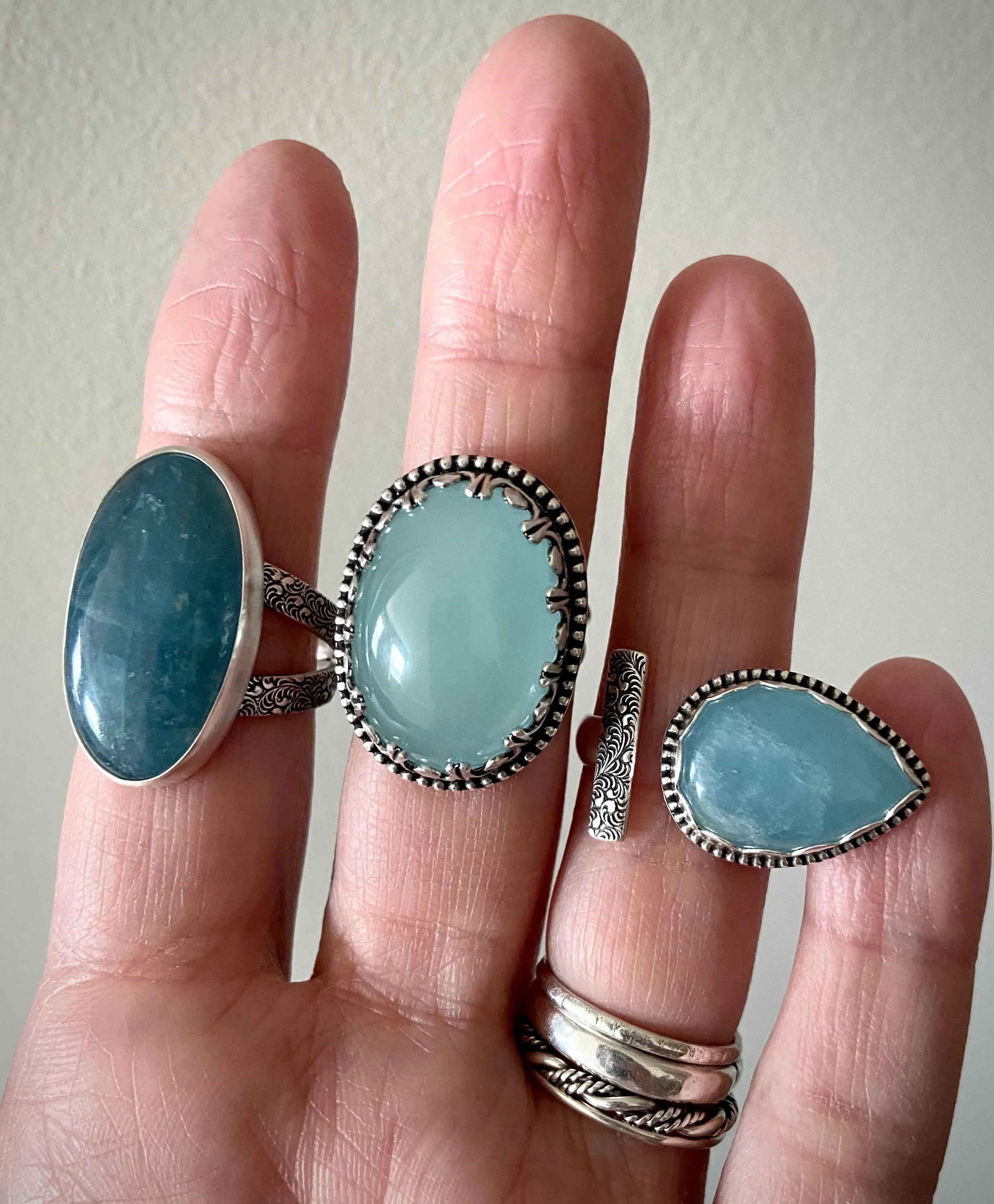 Aquamarine Flourish Ring