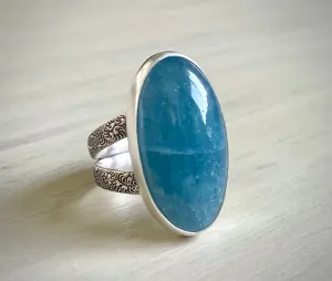 Aquamarine Flourish Ring