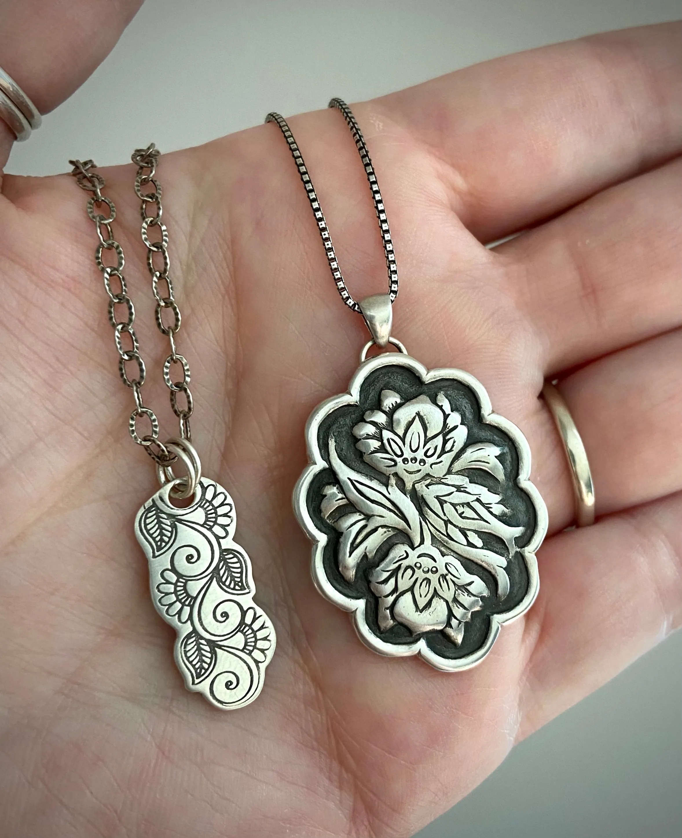 Arabesque Lotus Pendant