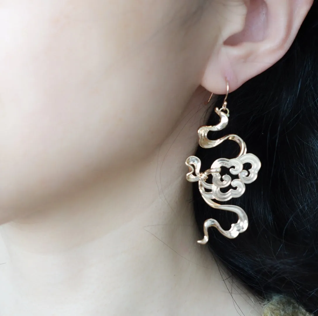 Auspicious Clouds Statement Earrings