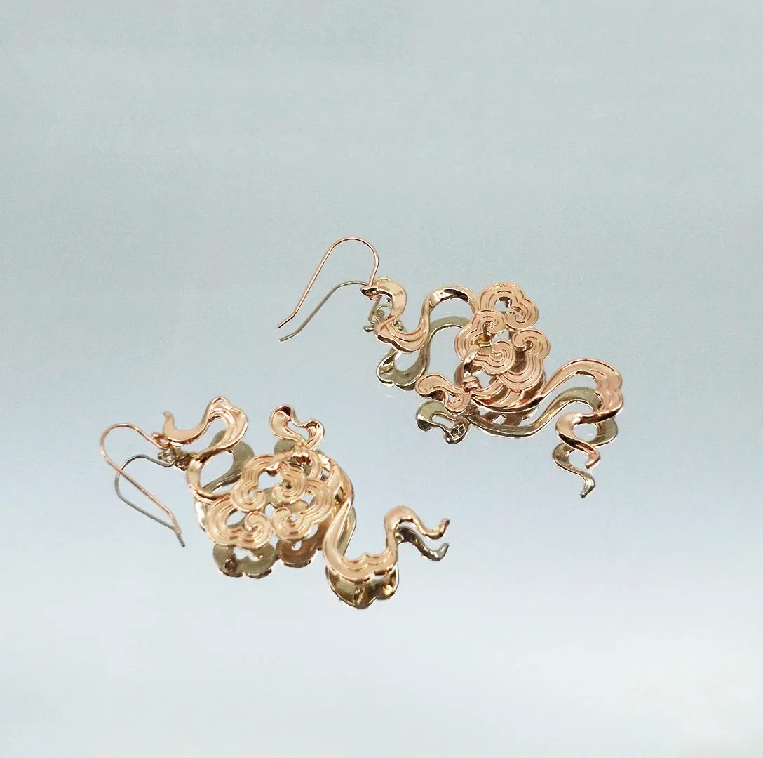 Auspicious Clouds Statement Earrings