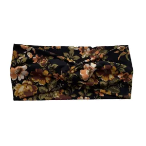 Autumn Floral Faux Knot Headband