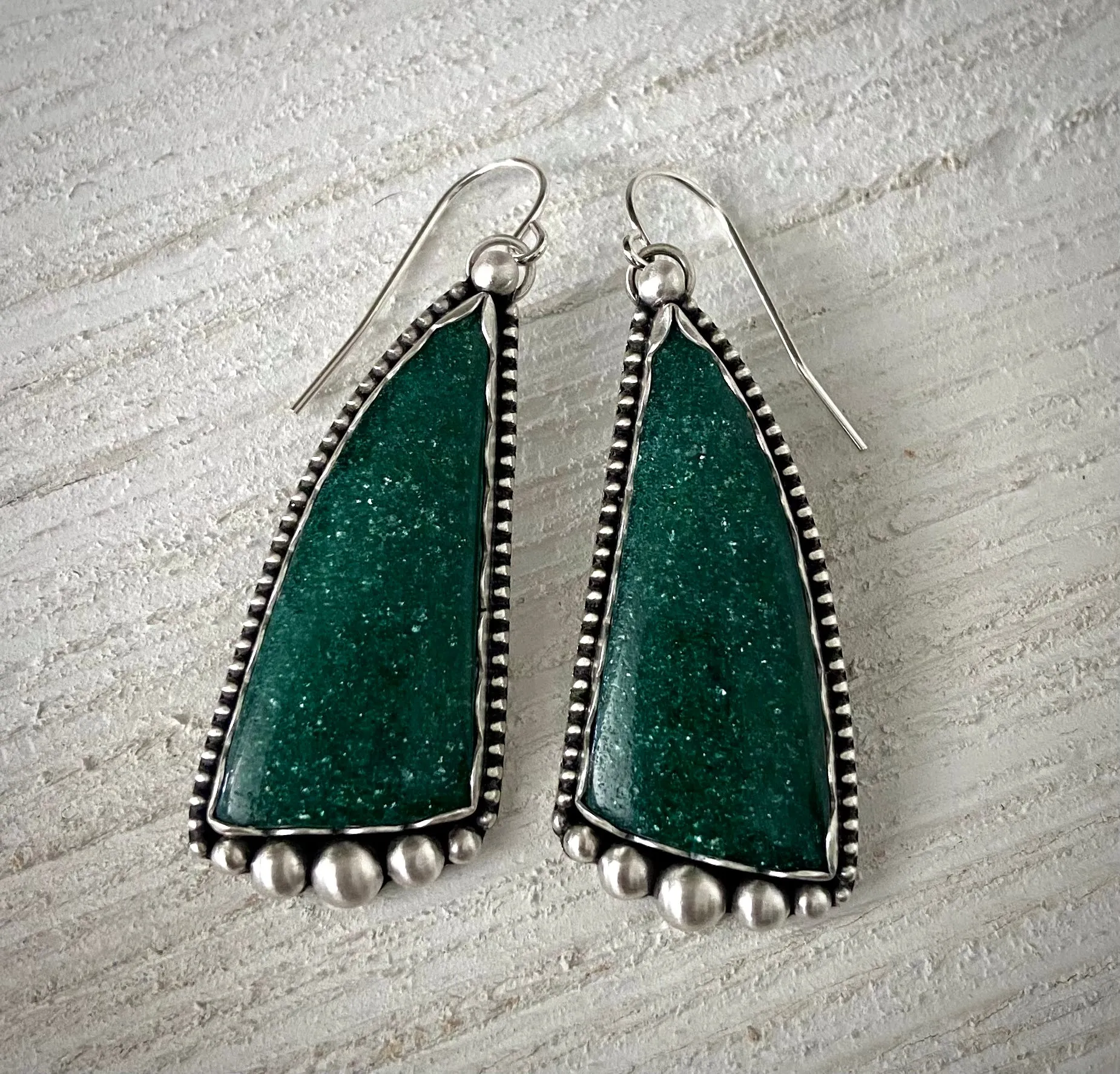 Aventurine Statement Earrings
