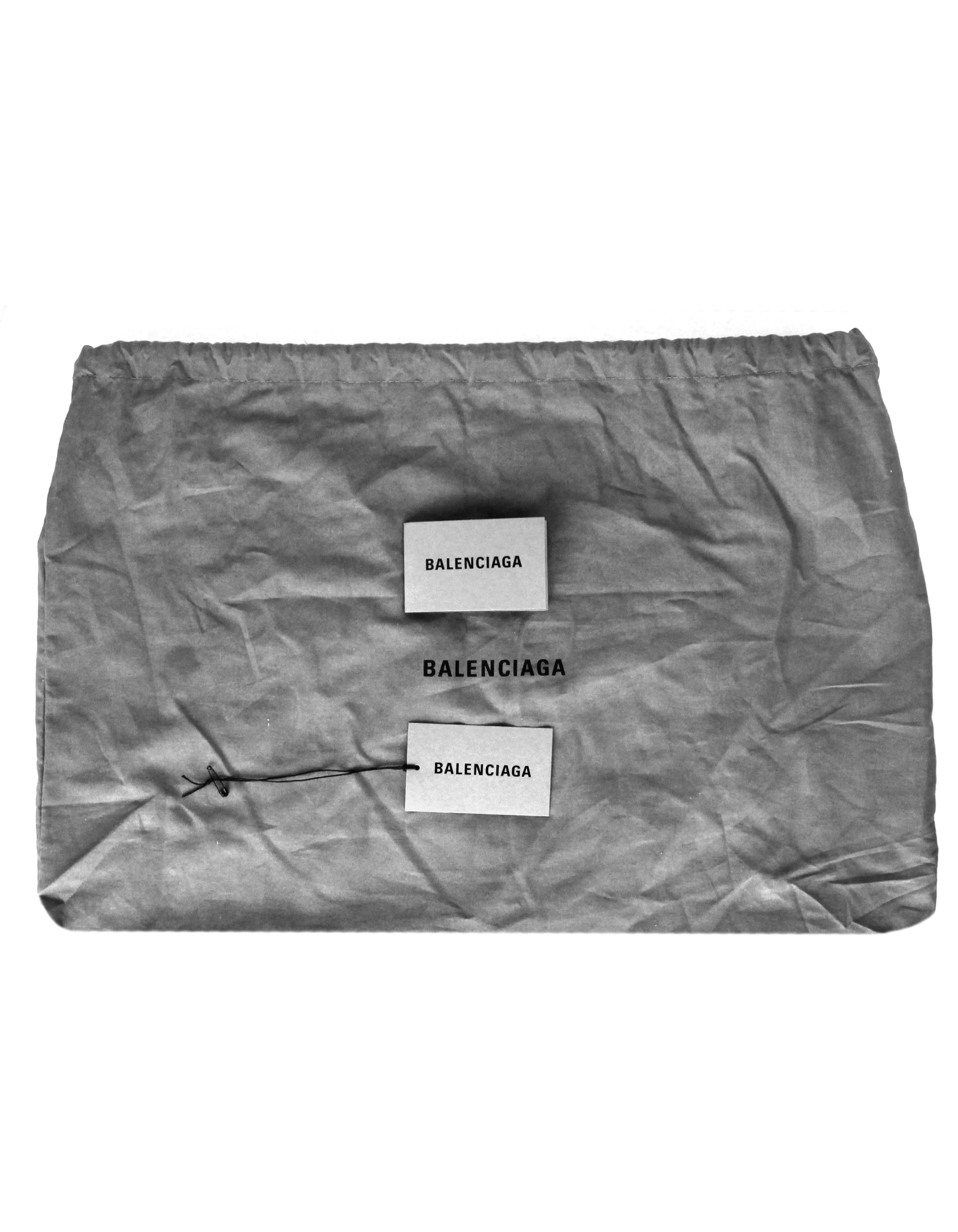 Balenciaga Black on Black Downtown Medium Shoulder Bag