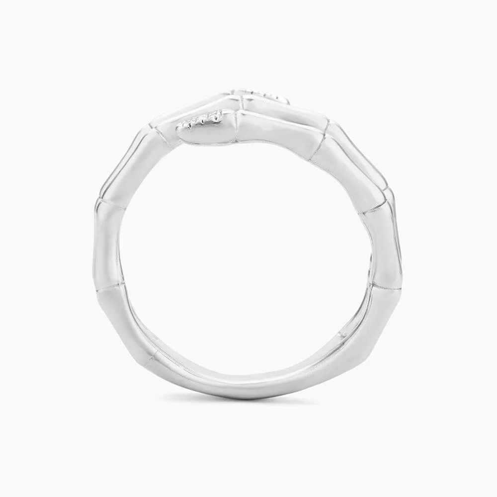Bamboo Wrap Statement Ring