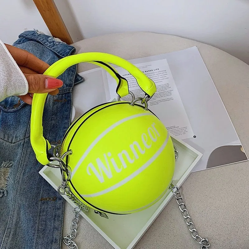 Basketball Shape Handbags and Purses for Women