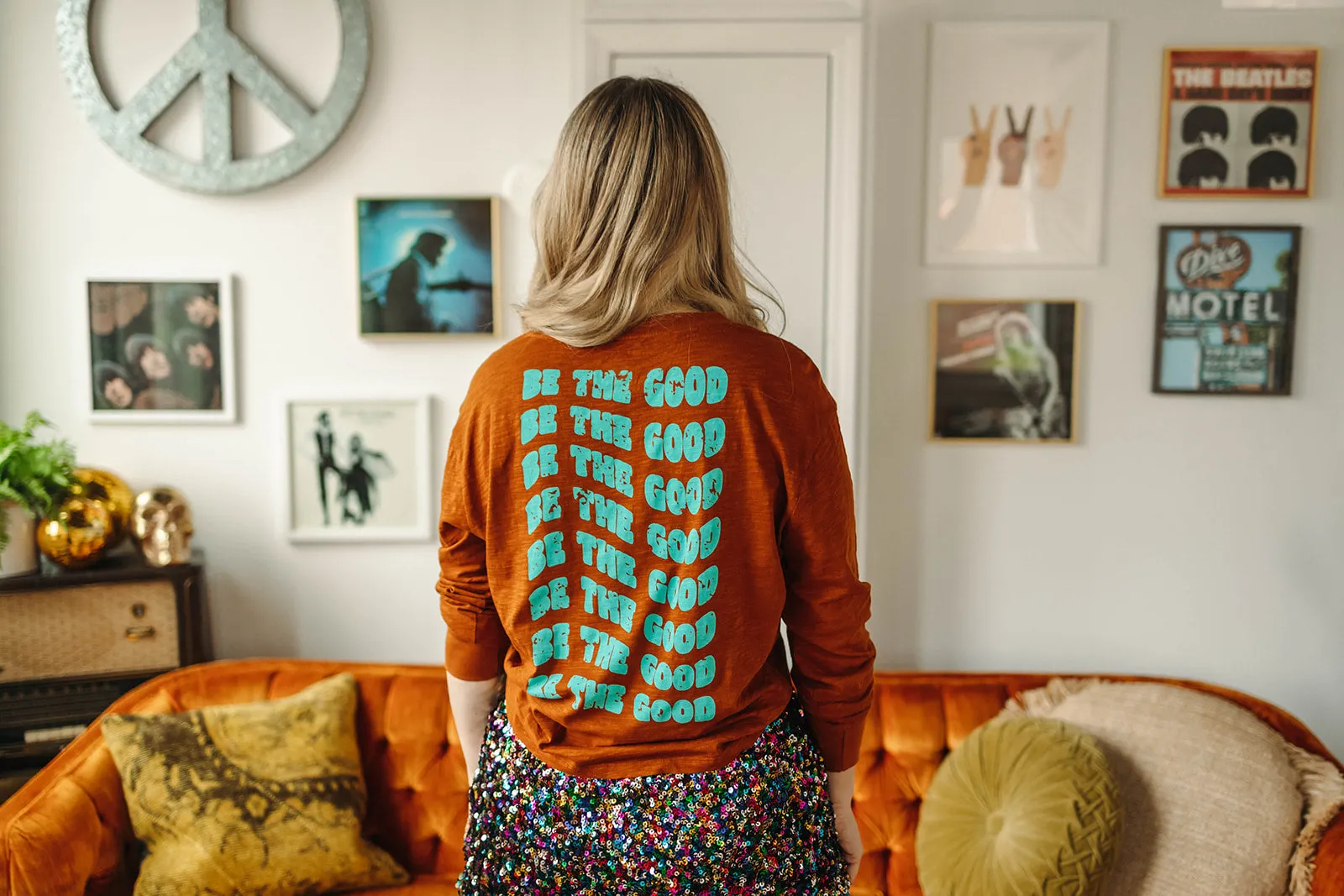 be the good slub long sleeve top