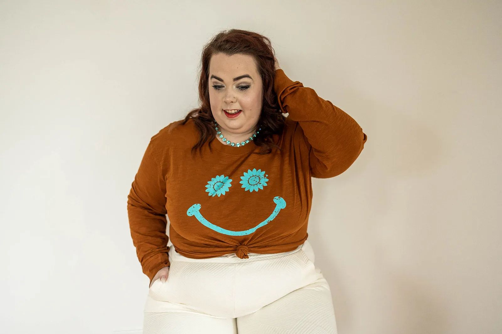 be the good slub long sleeve top