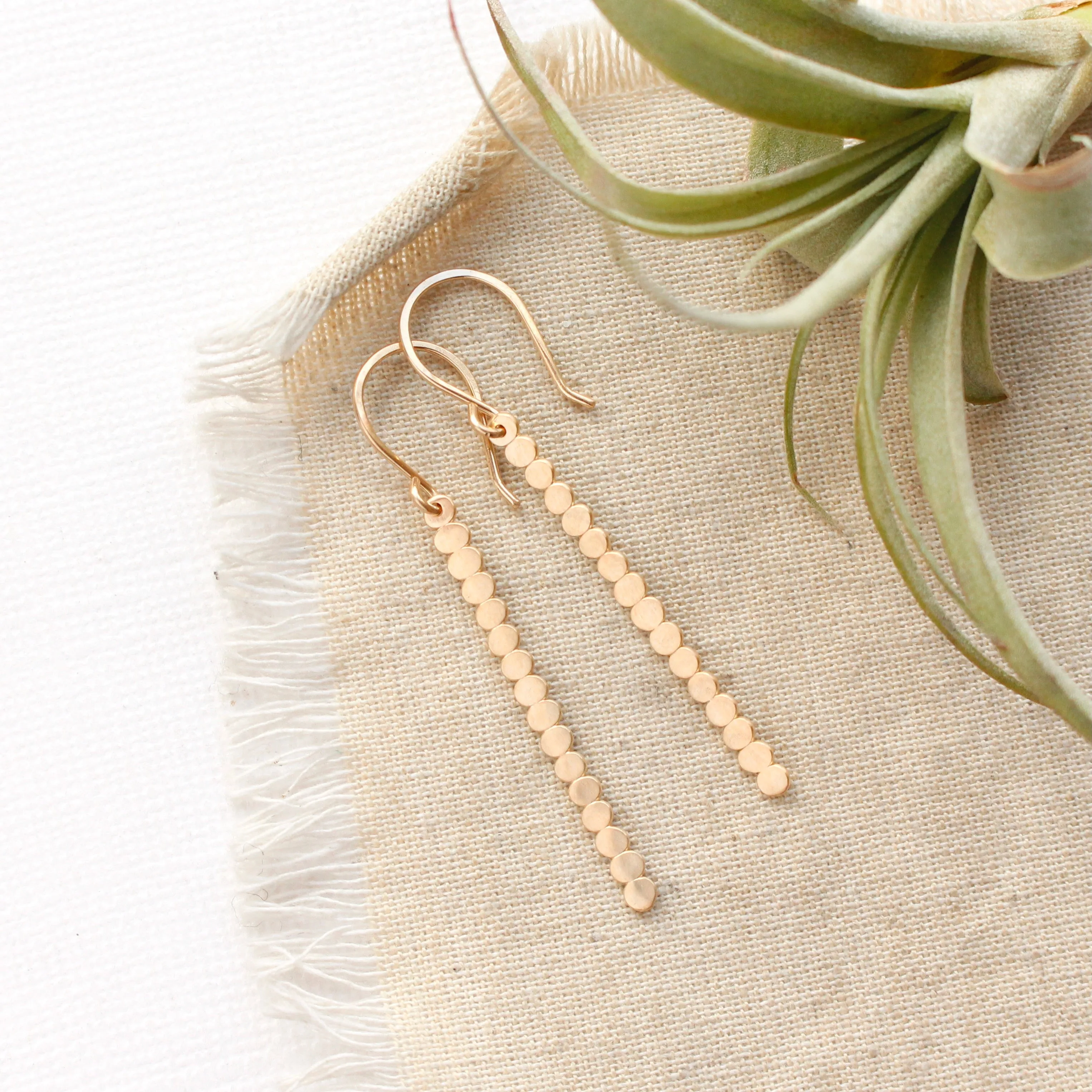 Beaded Bar Earrings