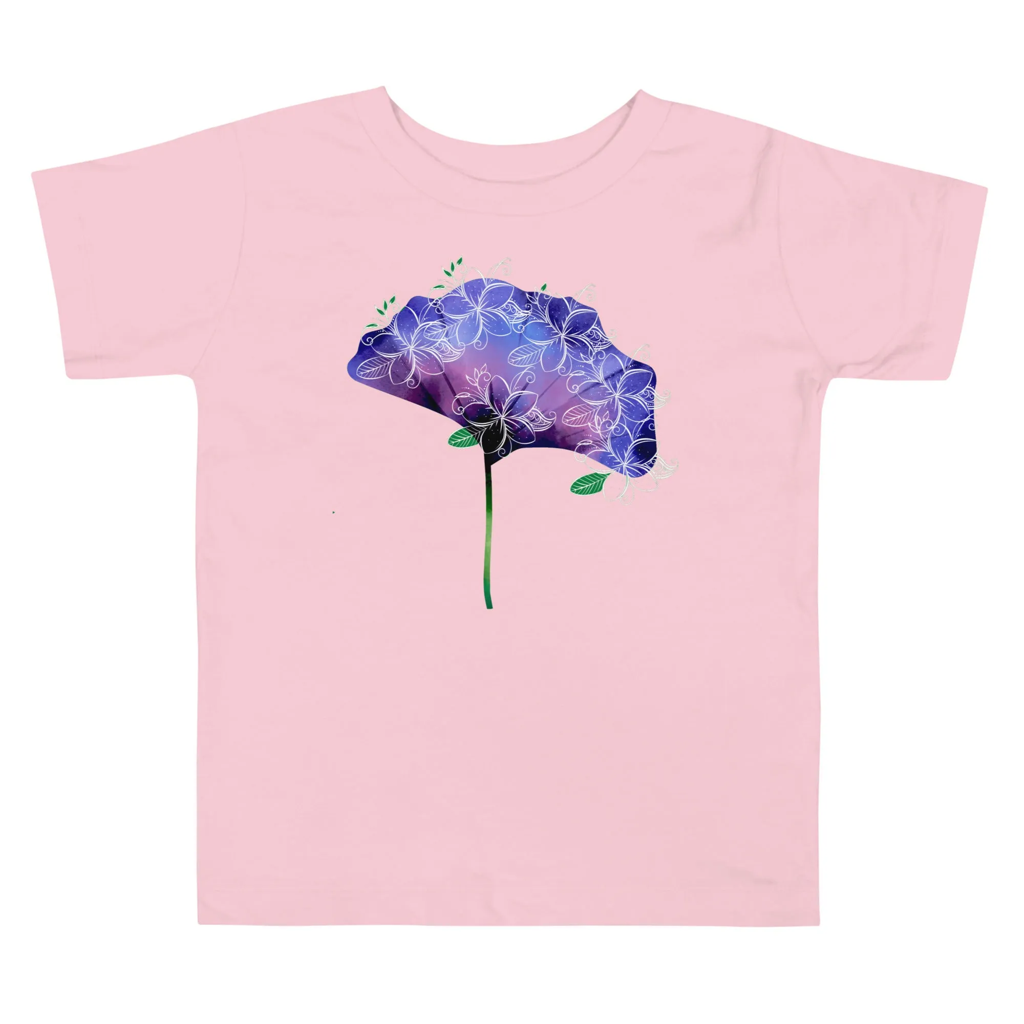 Beautiful Flower Toddler Pink Short Sleeve Tee