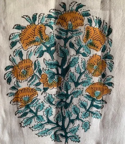 Beautiful Quilt.-Blue and Gold- Large Size.