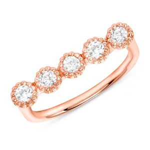 Bezel Diamond Bar Ring