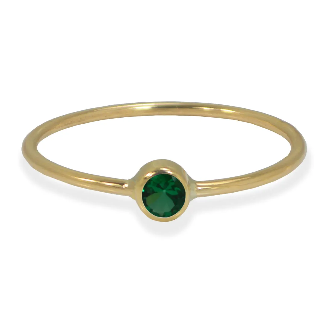 Bezel Gemstone Ring